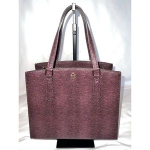 MEMORIAL DAY SALE - Tory Burch Emerson Embossed Lizard Tote